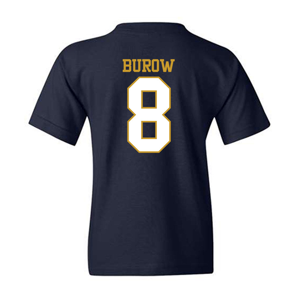 Notre Dame - NCAA Men's Basketball : Jacob Burow - Generic Shersey Youth T-Shirt-1