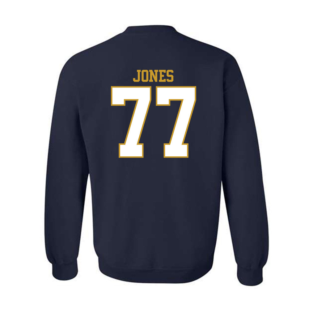 Notre Dame - NCAA Football : Peter Jones - Generic Shersey Crewneck Sweatshirt-1
