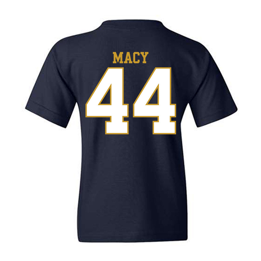 Notre Dame - NCAA Women's Basketball : Leah Macy - Generic Shersey Youth T-Shirt-1