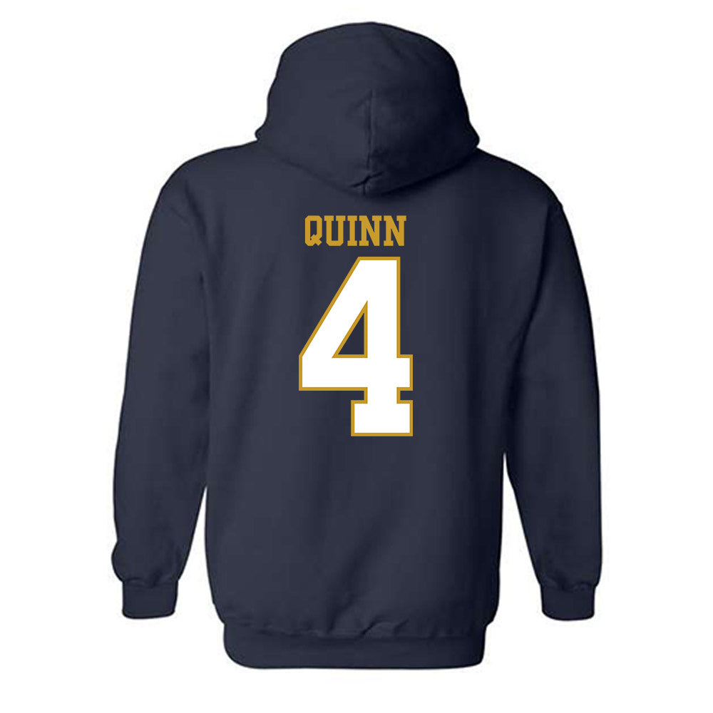Notre Dame - NCAA Men's Ice Hockey : Michael Quinn - Generic Shersey Hooded Sweatshirt-1