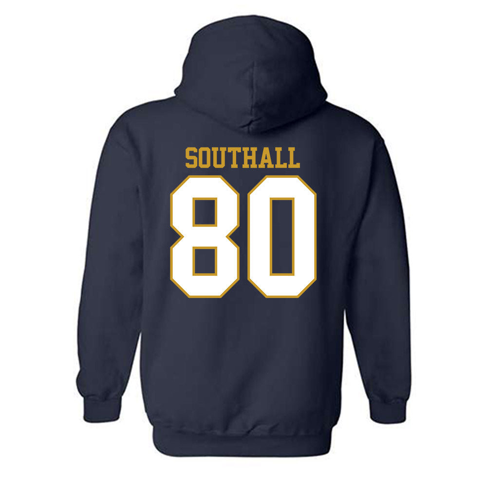 Notre Dame - NCAA Football : Xavier Southall - Generic Shersey Hooded Sweatshirt-1