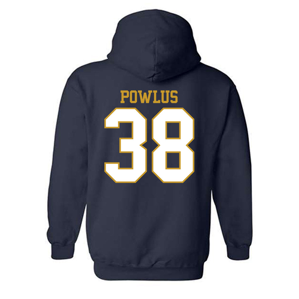 Notre Dame - NCAA Football : Tommy Powlus - Generic Shersey Hooded Sweatshirt-1