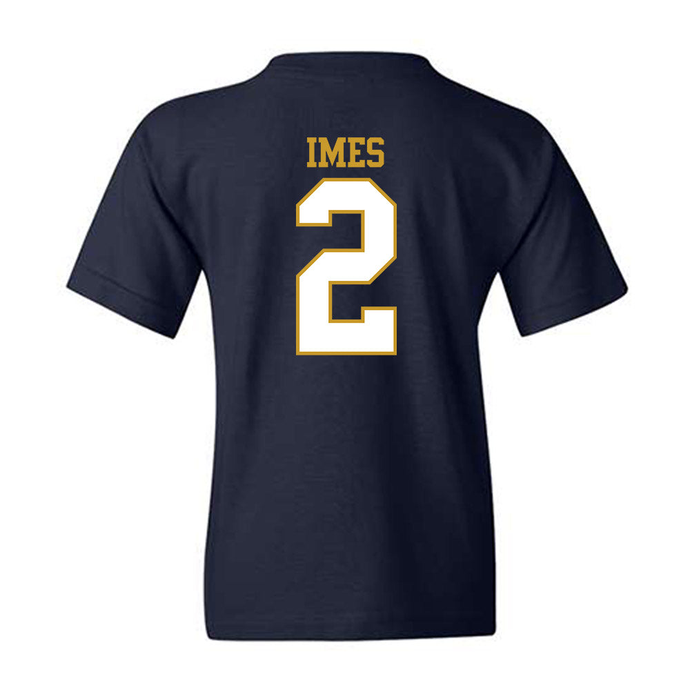 Notre Dame - NCAA Men's Basketball : Logan Imes - Generic Shersey Youth T-Shirt-1