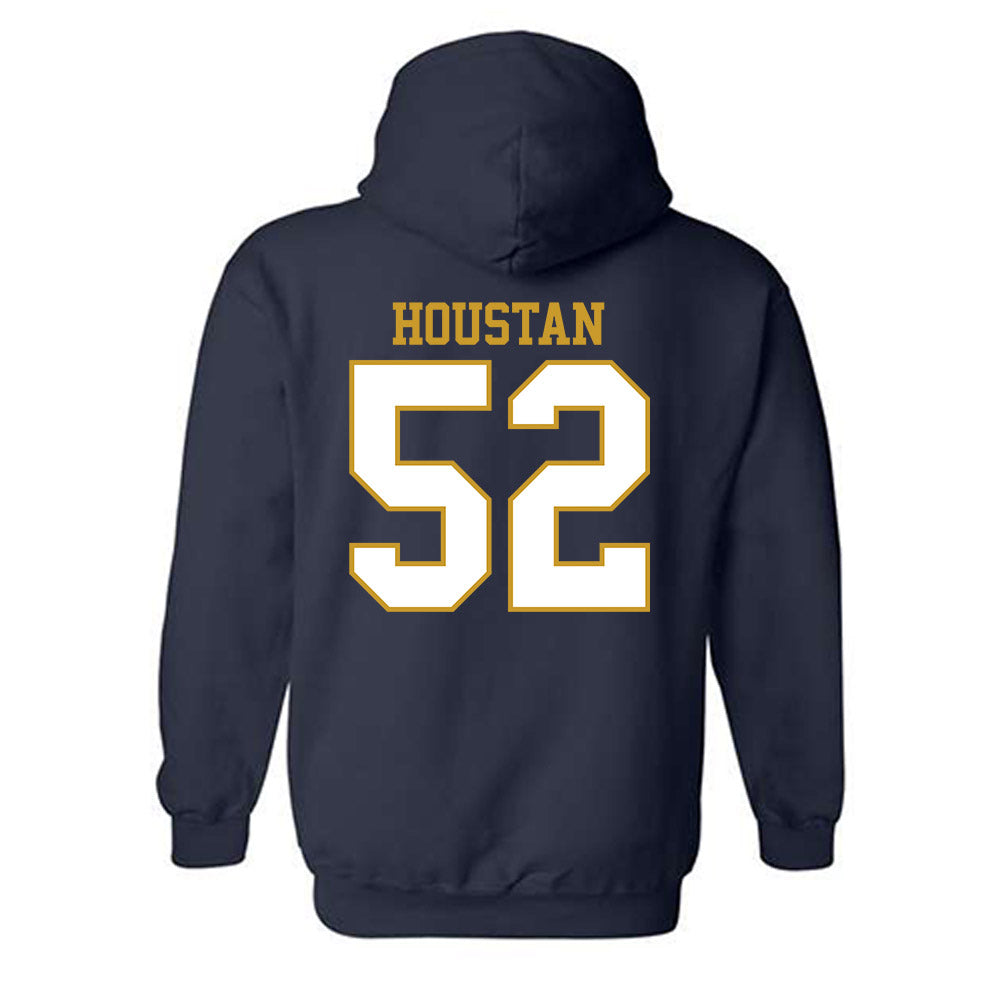 Notre Dame - NCAA Football : Devan Houstan - Generic Shersey Hooded Sweatshirt-1