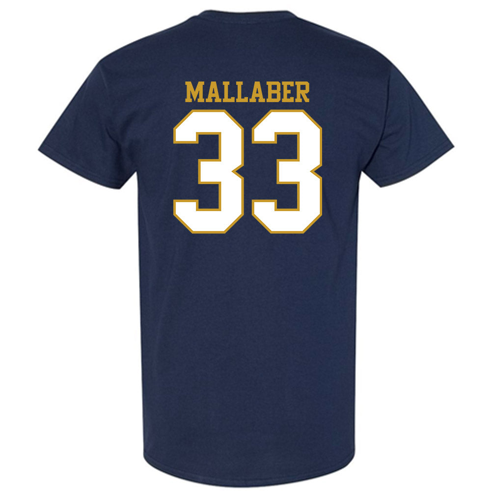 Notre Dame - NCAA Women's Lacrosse : Katie Mallaber - Generic Shersey T-Shirt-1