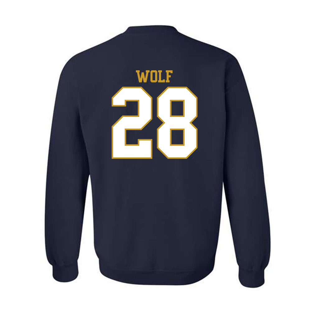 Notre Dame - NCAA Baseball : Rhys Wolf - Generic Shersey Crewneck Sweatshirt-1