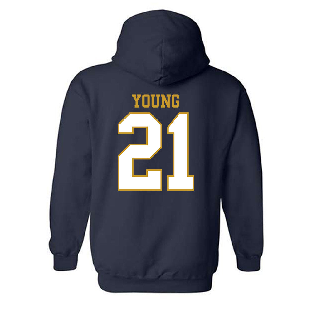 Notre Dame - NCAA Football : Kedren Young - Generic Shersey Hooded Sweatshirt-1