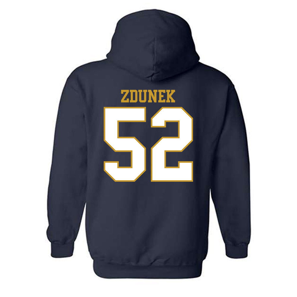 Notre Dame - NCAA Baseball : Eric Zdunek - Generic Shersey Hooded Sweatshirt-1