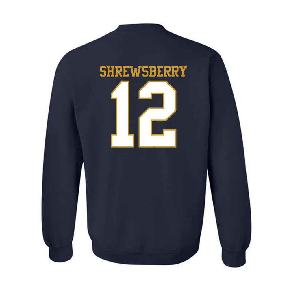 Notre Dame - NCAA Men's Basketball : Nick Shrewsberry - Generic Shersey Crewneck Sweatshirt-1