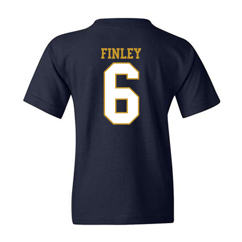 Notre Dame - NCAA Men's Lacrosse : Fisher Finley - Generic Shersey Youth T-Shirt-1