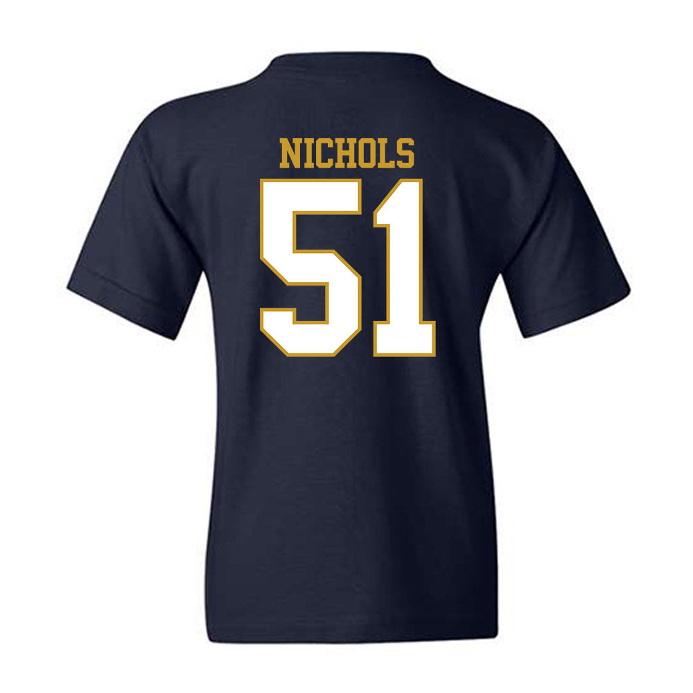Notre Dame - NCAA Football : Ben Nichols - Generic Shersey Youth T-Shirt-1