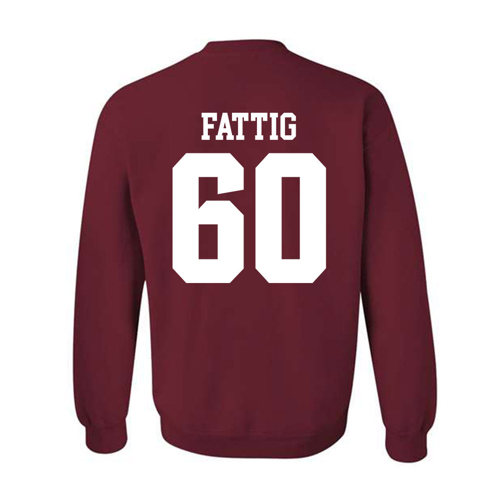 Stanford - NCAA Football : Nick Fattig - Classic Shersey Crewneck Sweatshirt-1