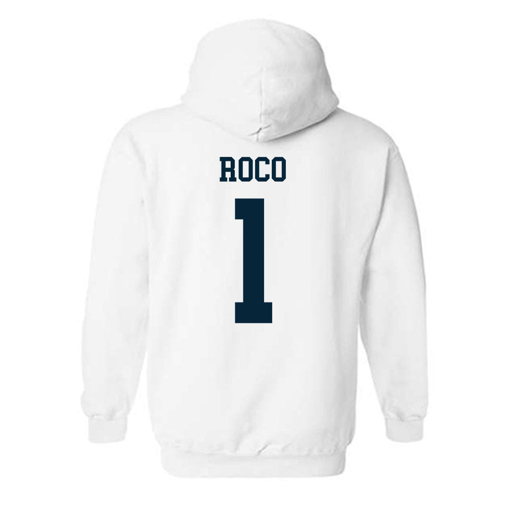 Utah State - NCAA Women's Basketball : Catalina Roco - Classic Shersey Hooded Sweatshirt-1