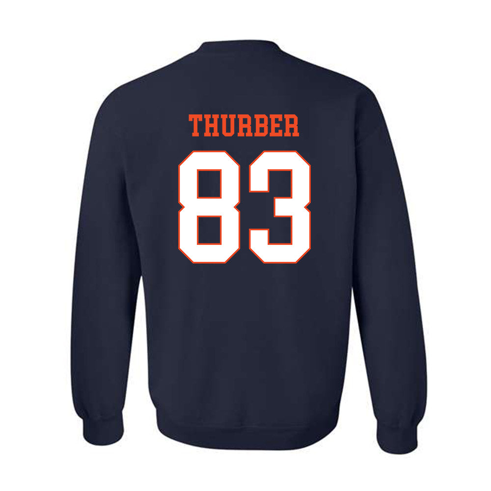 Virginia - NCAA Football : Willem Thurber - Crewneck Sweatshirt-1