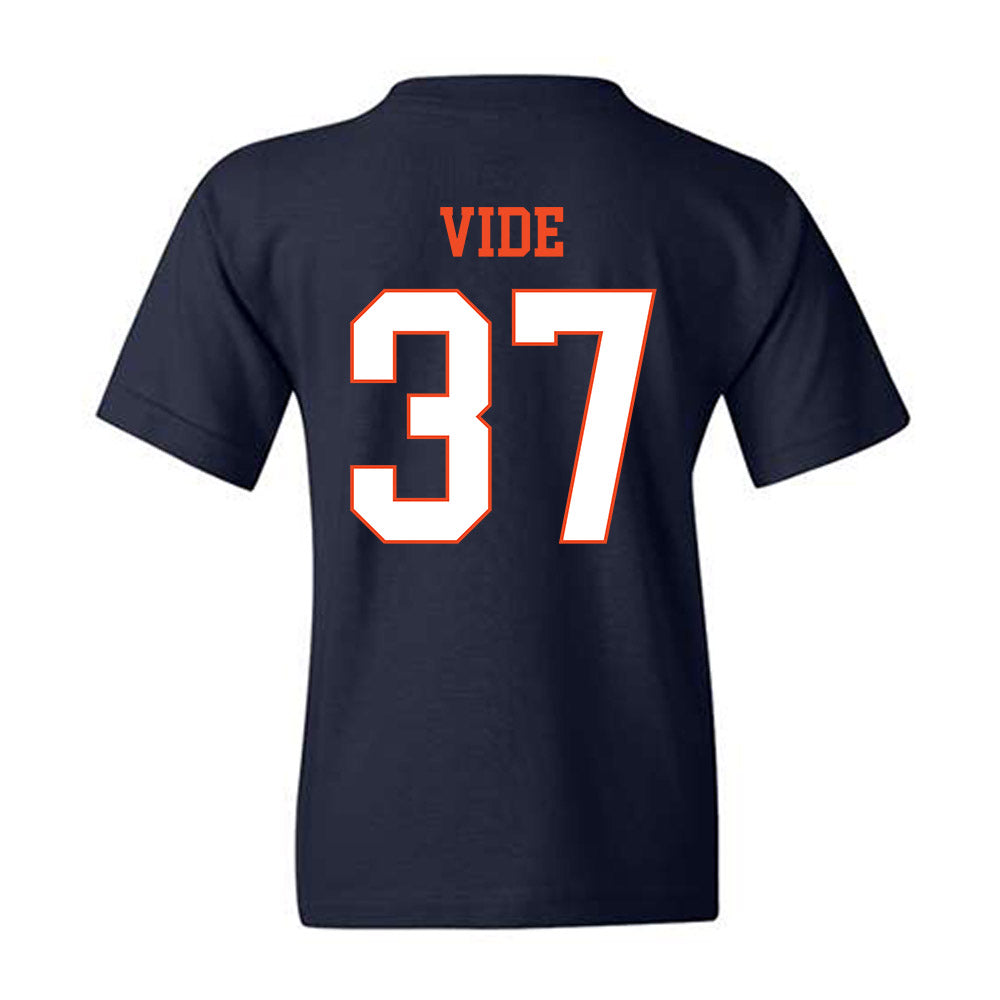Virginia - NCAA Men's Basketball : Jan Vide - Youth T-Shirt-1
