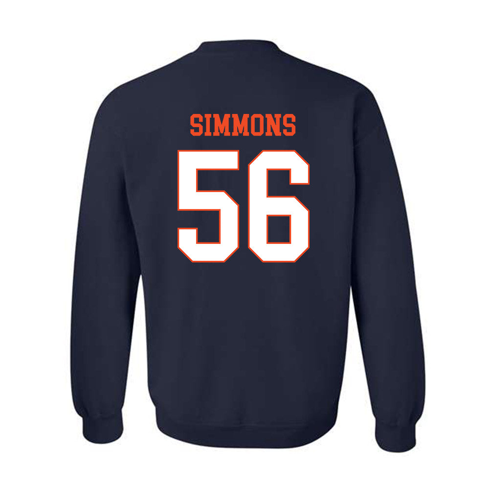 Virginia - NCAA Football : Tyler Simmons - Crewneck Sweatshirt-1