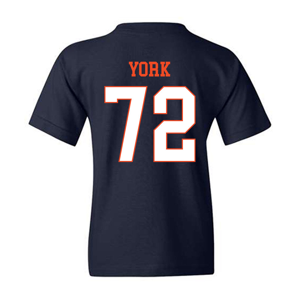 Virginia - NCAA Football : Ben York - Youth T-Shirt-1