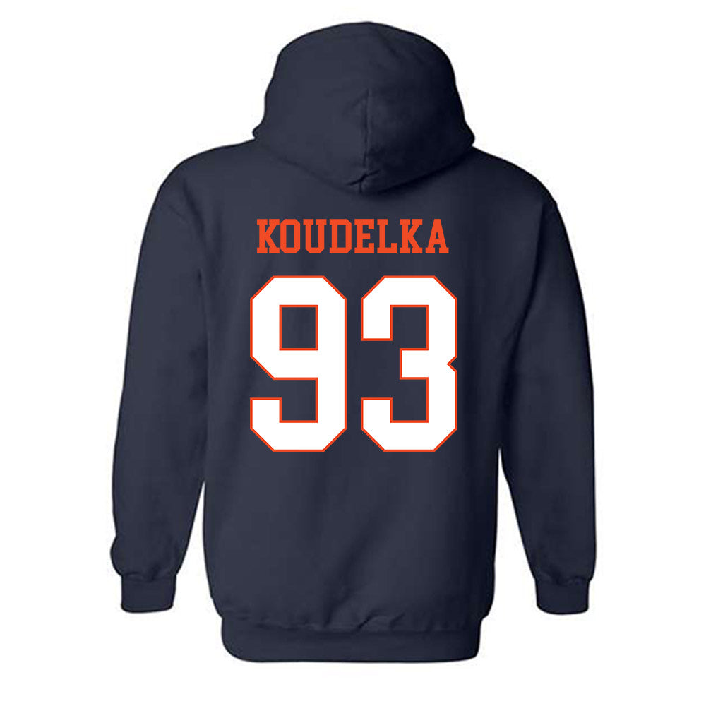 Virginia - NCAA Football : Billy Koudelka - Hooded Sweatshirt-1