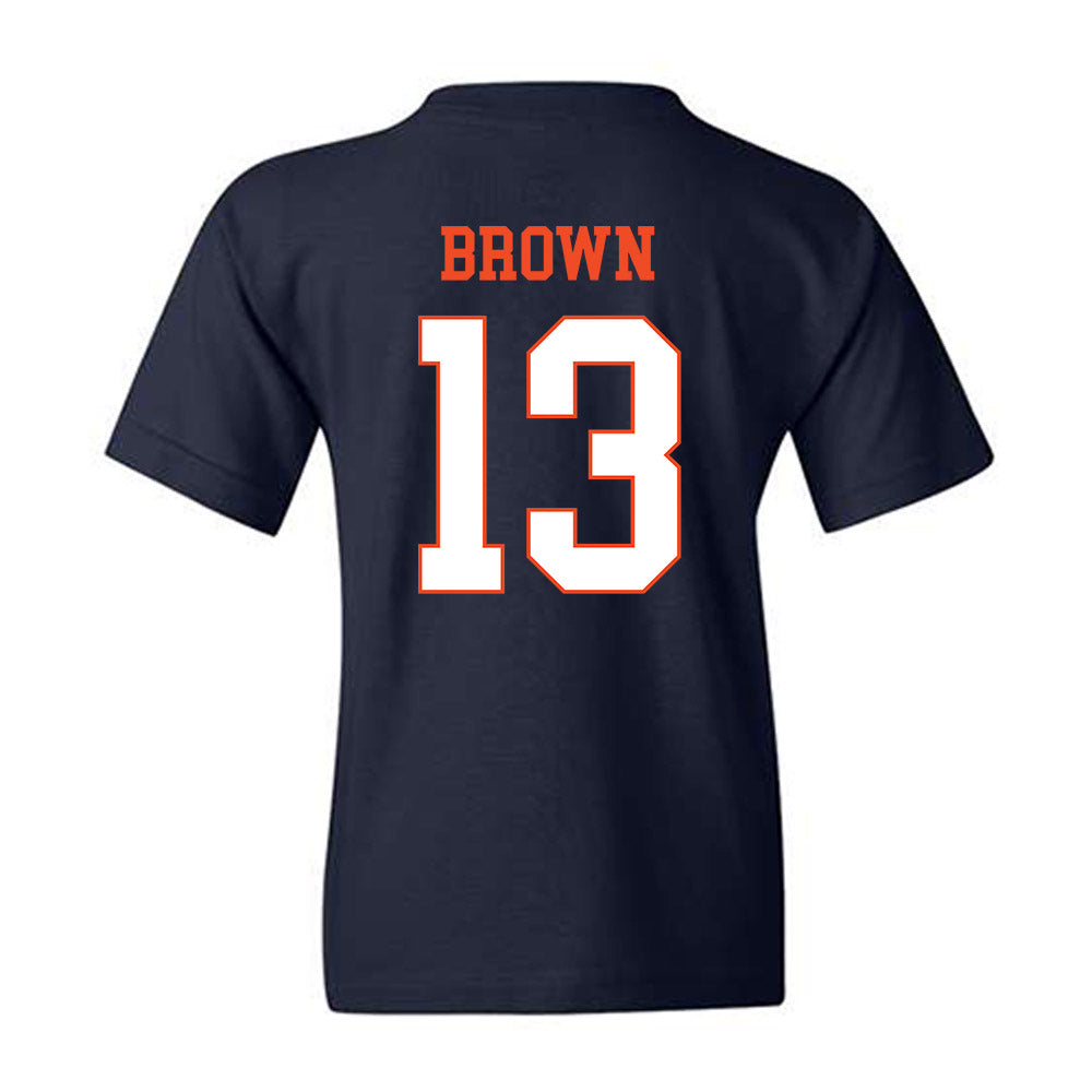 Virginia - NCAA Football : Myles Brown - Youth T-Shirt-1