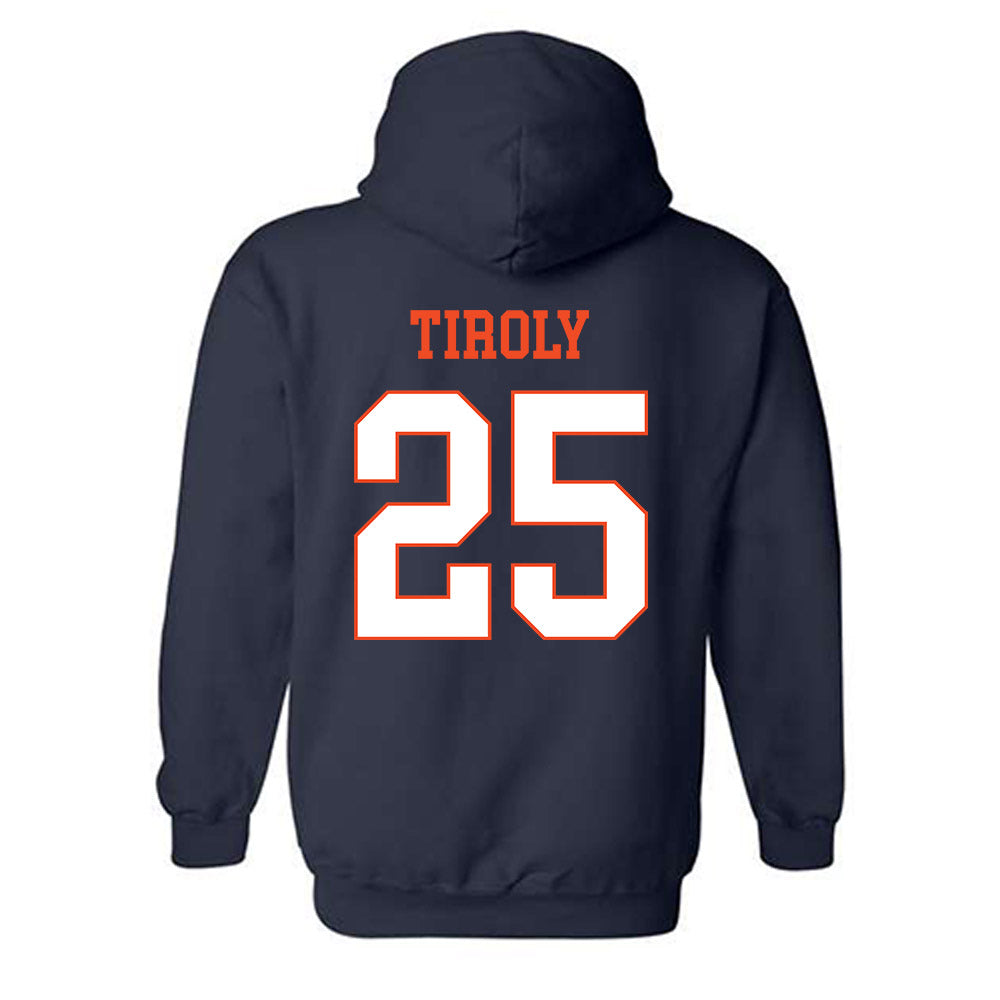 Virginia - NCAA Baseball : Joe Tiroly - Hooded Sweatshirt-1
