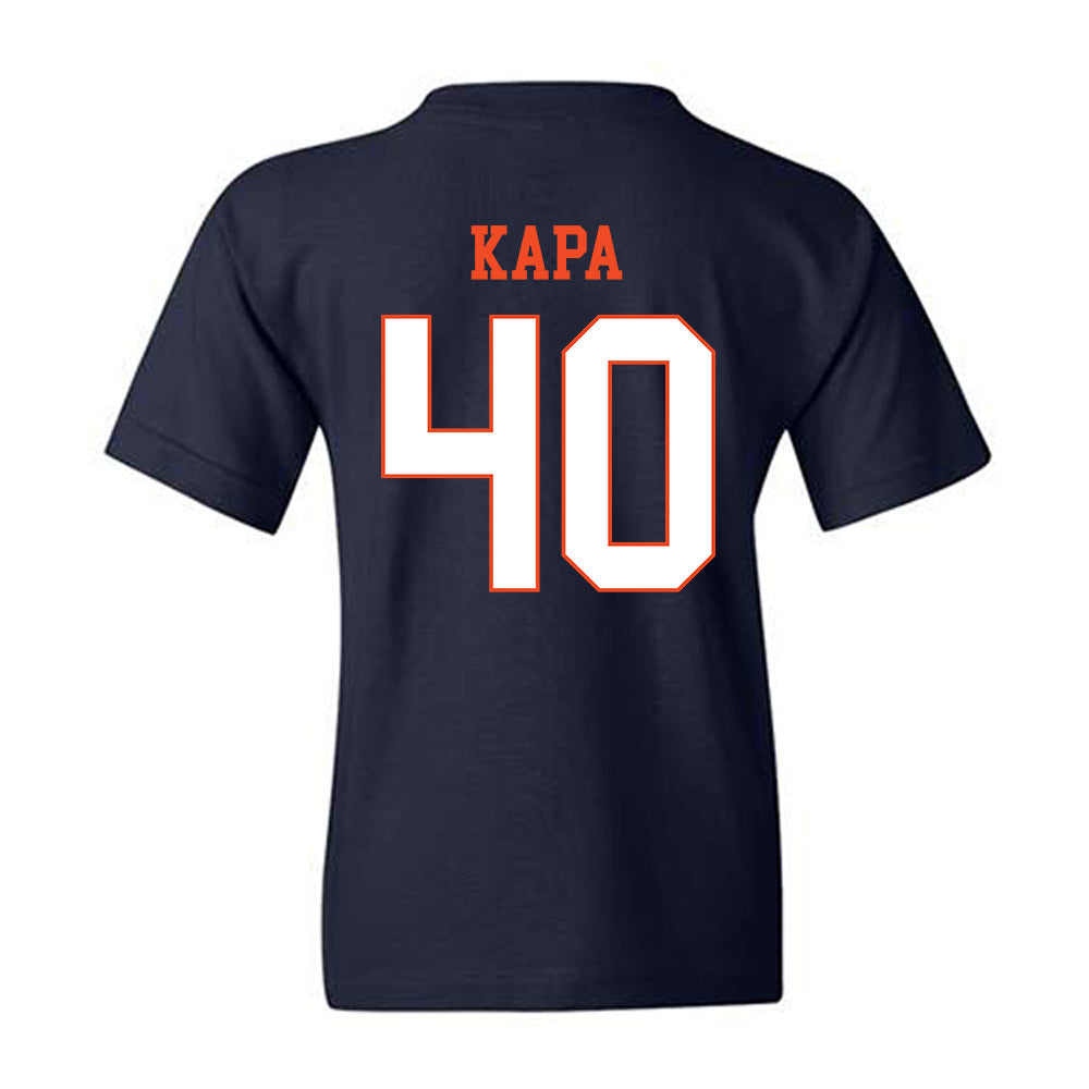 Virginia - NCAA Baseball : Tyler Kapa - Youth T-Shirt-1