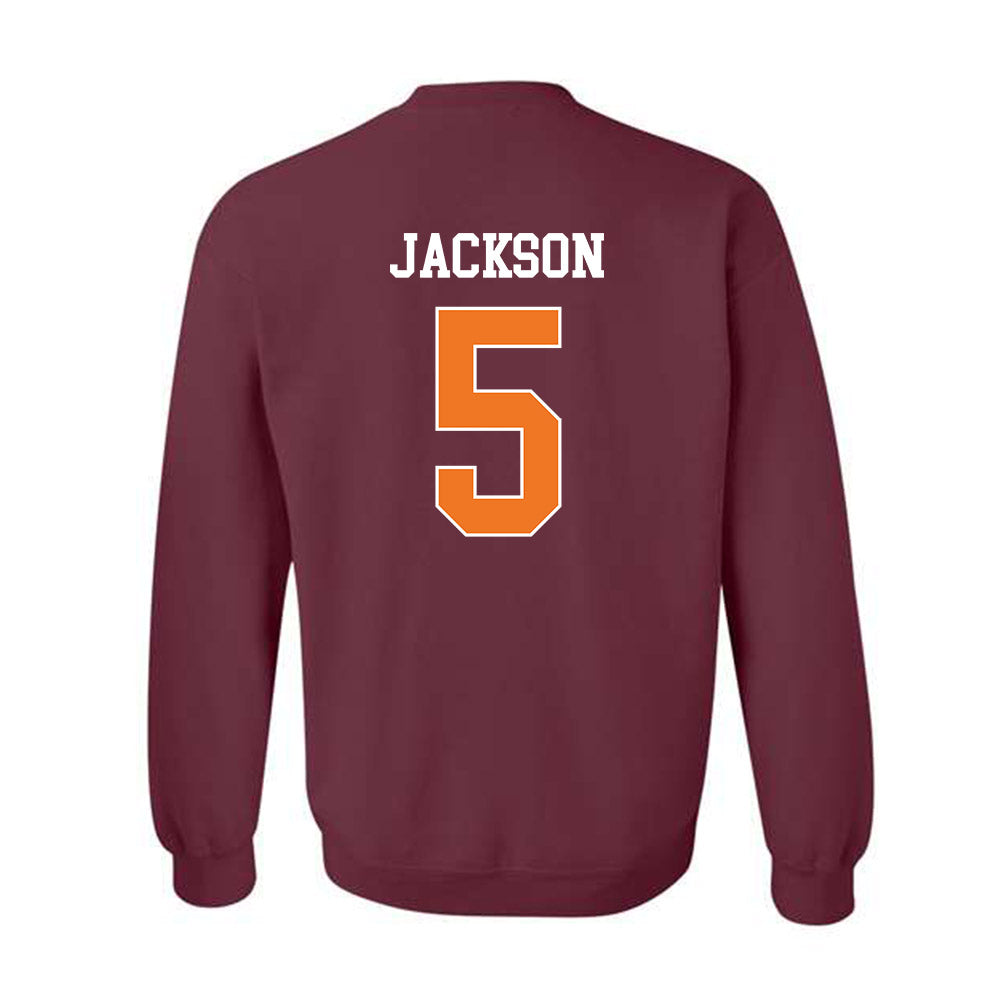 Virginia Tech - NCAA Football : Marlion Jackson - Classic Shersey Crewneck Sweatshirt-1