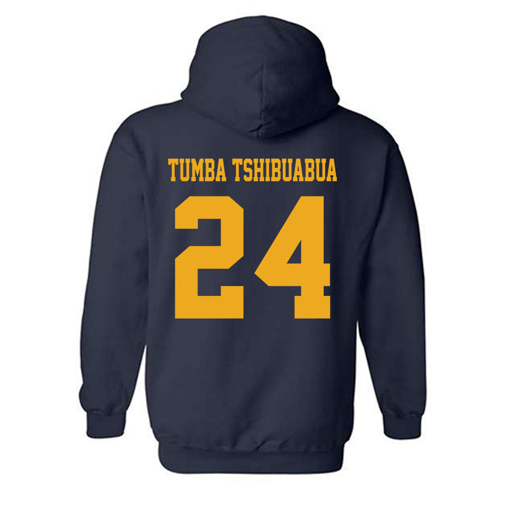 West Virginia - NCAA Women's Basketball : Divine Tumba Tshibuabua - Classic Shersey Hooded Sweatshirt-1