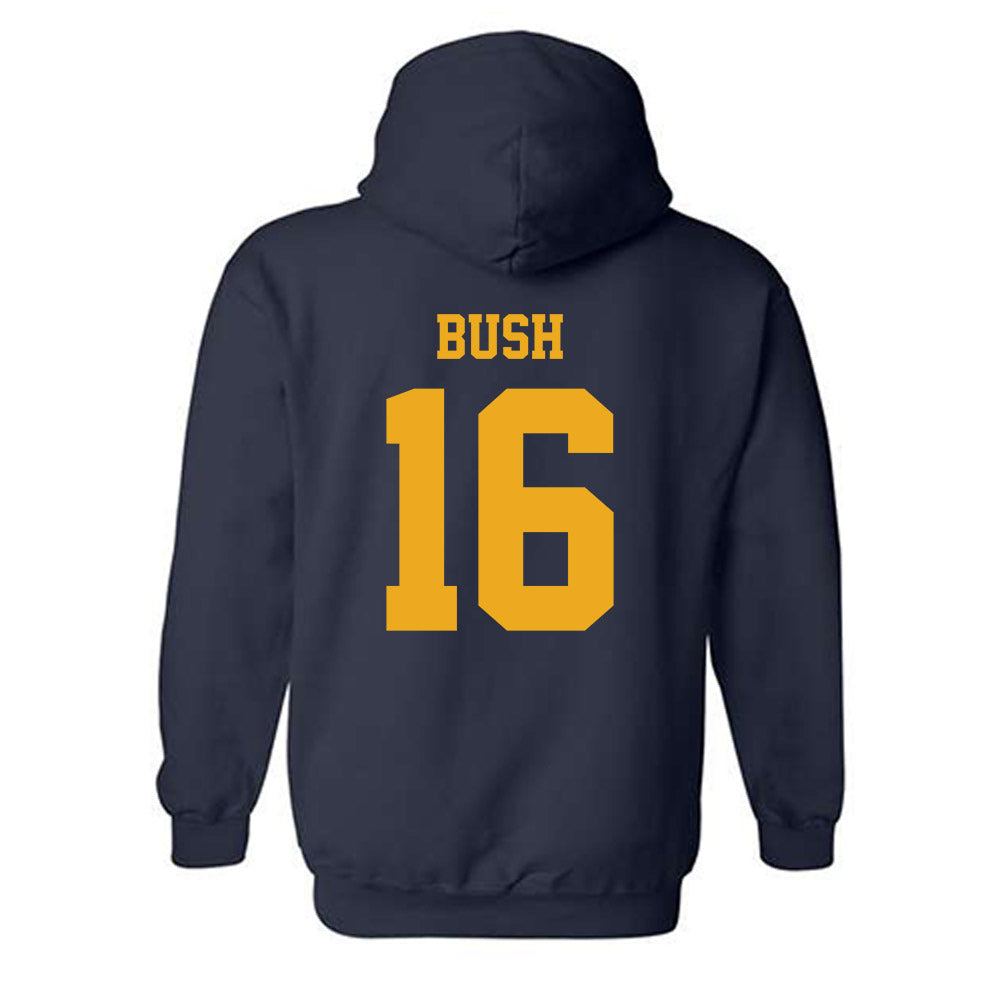 West Virginia - NCAA Men's Soccer : Tyler Bush - Classic Shersey Hooded Sweatshirt-1