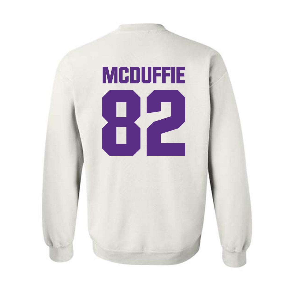 Northwestern - NCAA Football : Jaden McDuffie - Sports Shersey Crewneck Sweatshirt-1