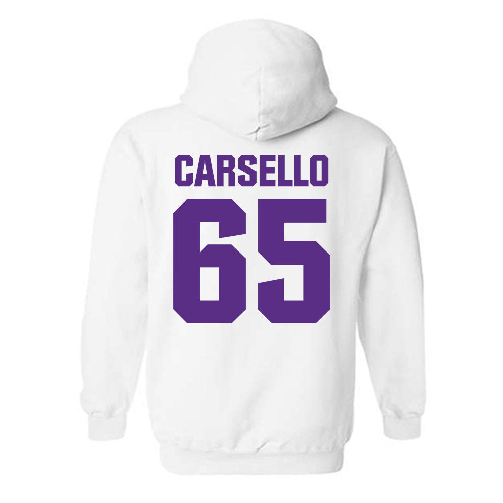 Northwestern - NCAA Football : Jackson Carsello - Sports Shersey Hooded Sweatshirt-1