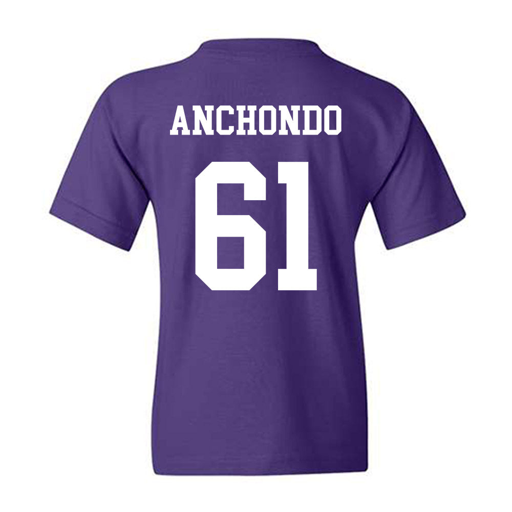Northwestern - NCAA Football : David Anchondo - Sports Shersey Youth T-Shirt-1