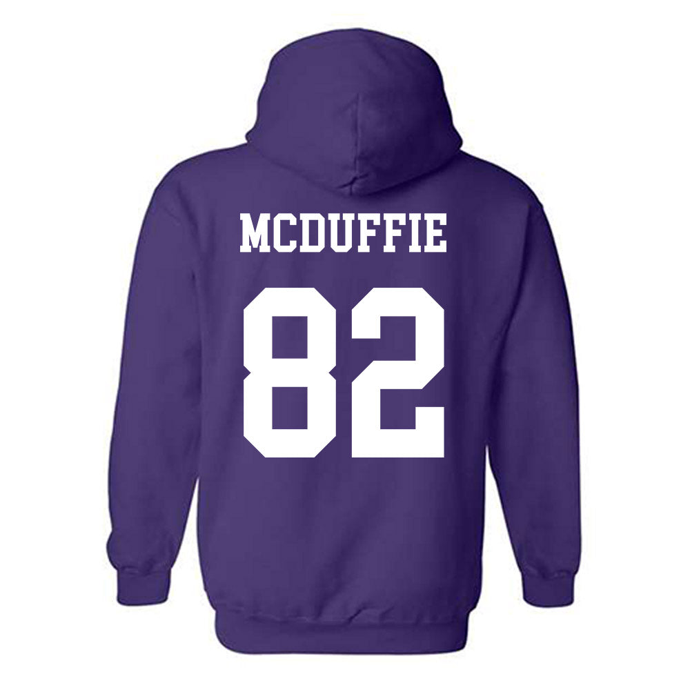 Northwestern - NCAA Football : Jaden McDuffie - Sports Shersey Hooded Sweatshirt-1