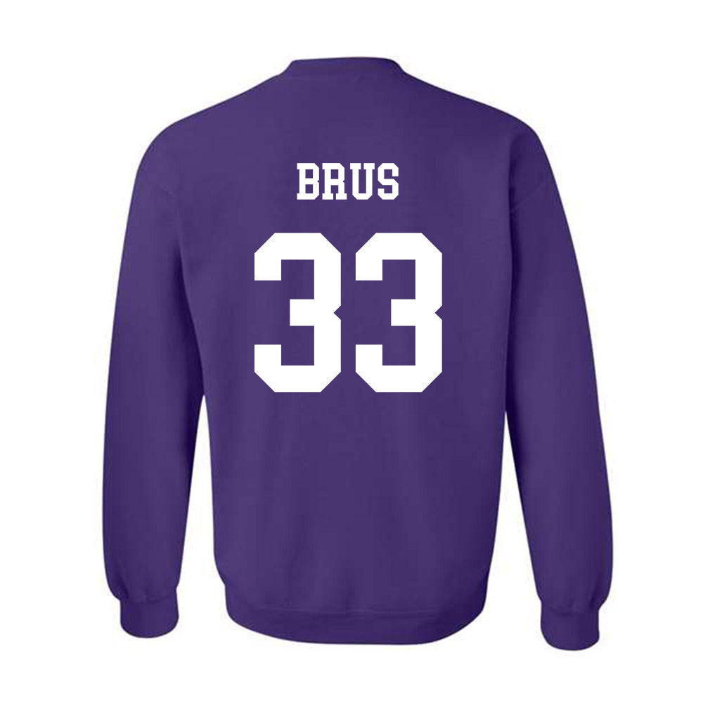 Northwestern - NCAA Football : Braydon Brus - Sports Shersey Crewneck Sweatshirt