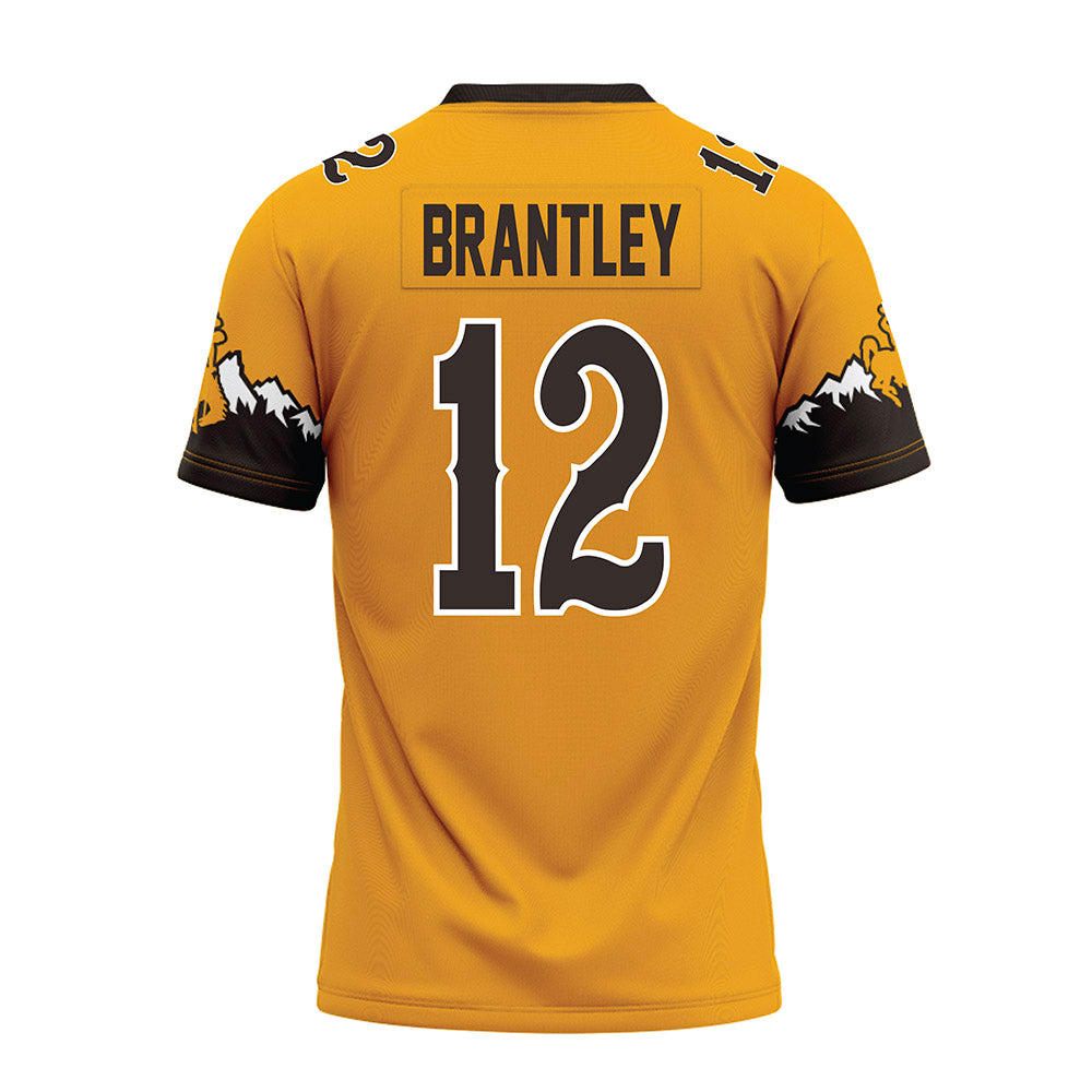 Wyoming - NCAA Football : Bricen Brantley - Gold Premium Football Jersey-1