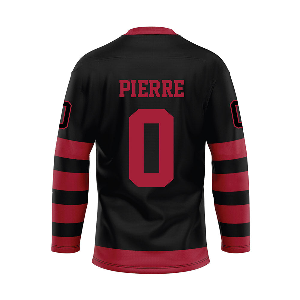 Alabama - NCAA Football : Yhonzae Pierre - Black Hockey Jersey-1