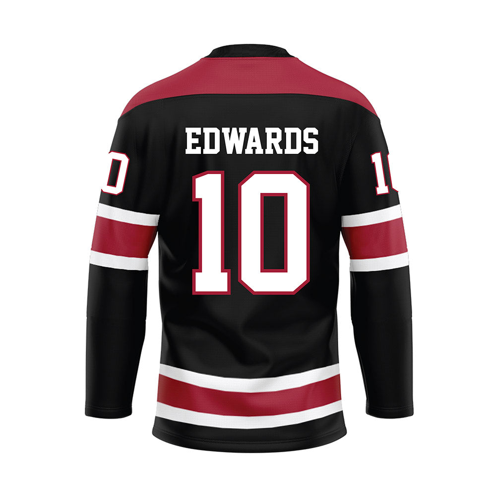 Alabama - NCAA Football : Jireh Edwards - Black Hockey Jersey-1