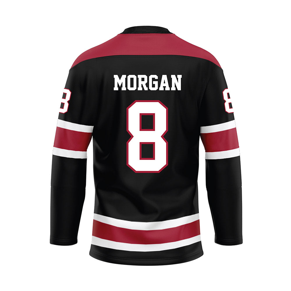 Alabama - NCAA Football : Cederian Morgan - Black Hockey Jersey-1