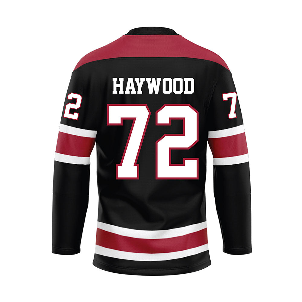 Alabama - NCAA Football : Ty Haywood - Black Hockey Jersey-1