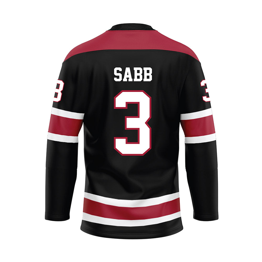 Alabama - NCAA Football : Keon Sabb - Black Hockey Jersey-1