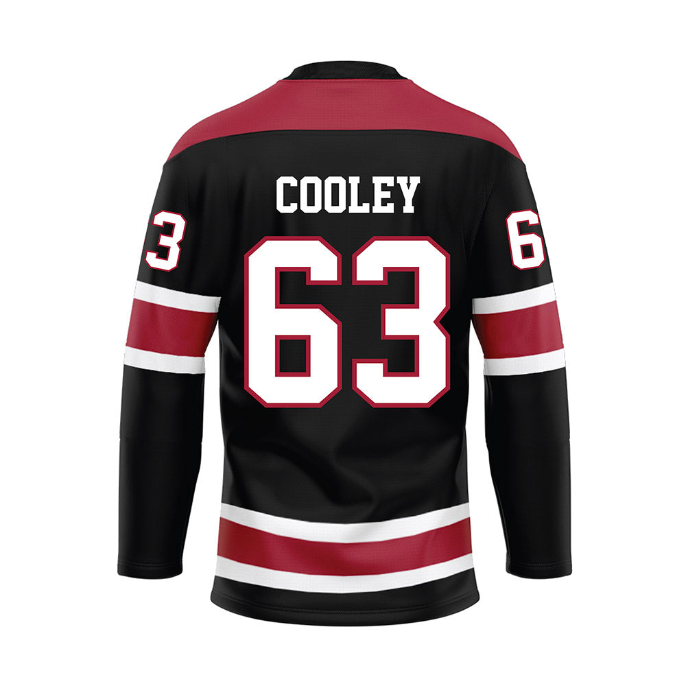 Alabama - NCAA Football : Bryson Cooley - Black Hockey Jersey-1
