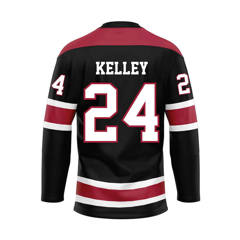 Alabama - NCAA Football : Rihyael Kelley - Black Hockey Jersey-1