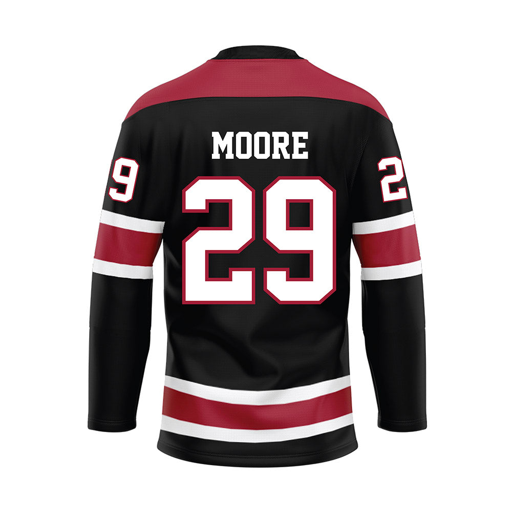 Alabama - NCAA Football : Fredrick Moore - Black Hockey Jersey-1