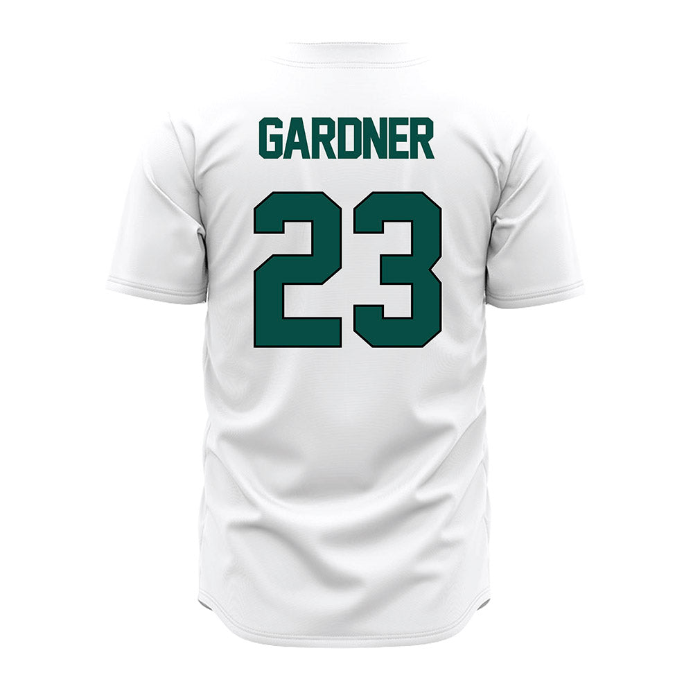 Jacksonville - NCAA Baseball : JJ Gardner - White Jersey-1