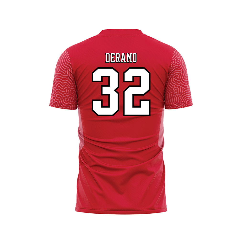 Youngstown State - NCAA Women's Soccer : Mia Deramo - Red Soccer Jersey-1
