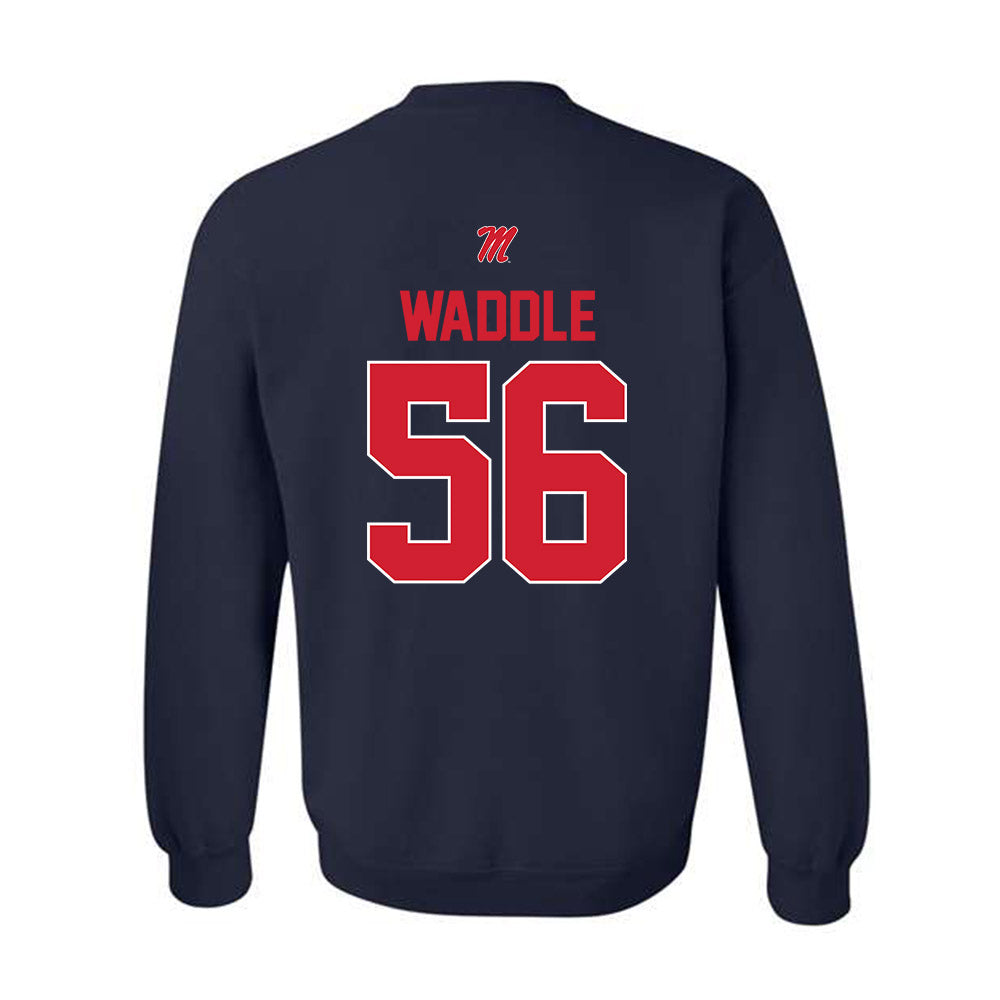 Ole Miss - NCAA Football : Mason Waddle - Crewneck Sweatshirt-1