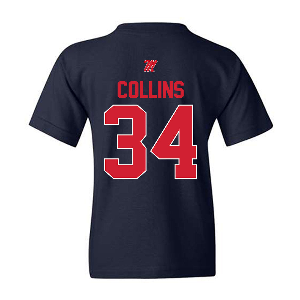 Ole Miss - NCAA Football : Raymond Collins - Youth T-Shirt-1
