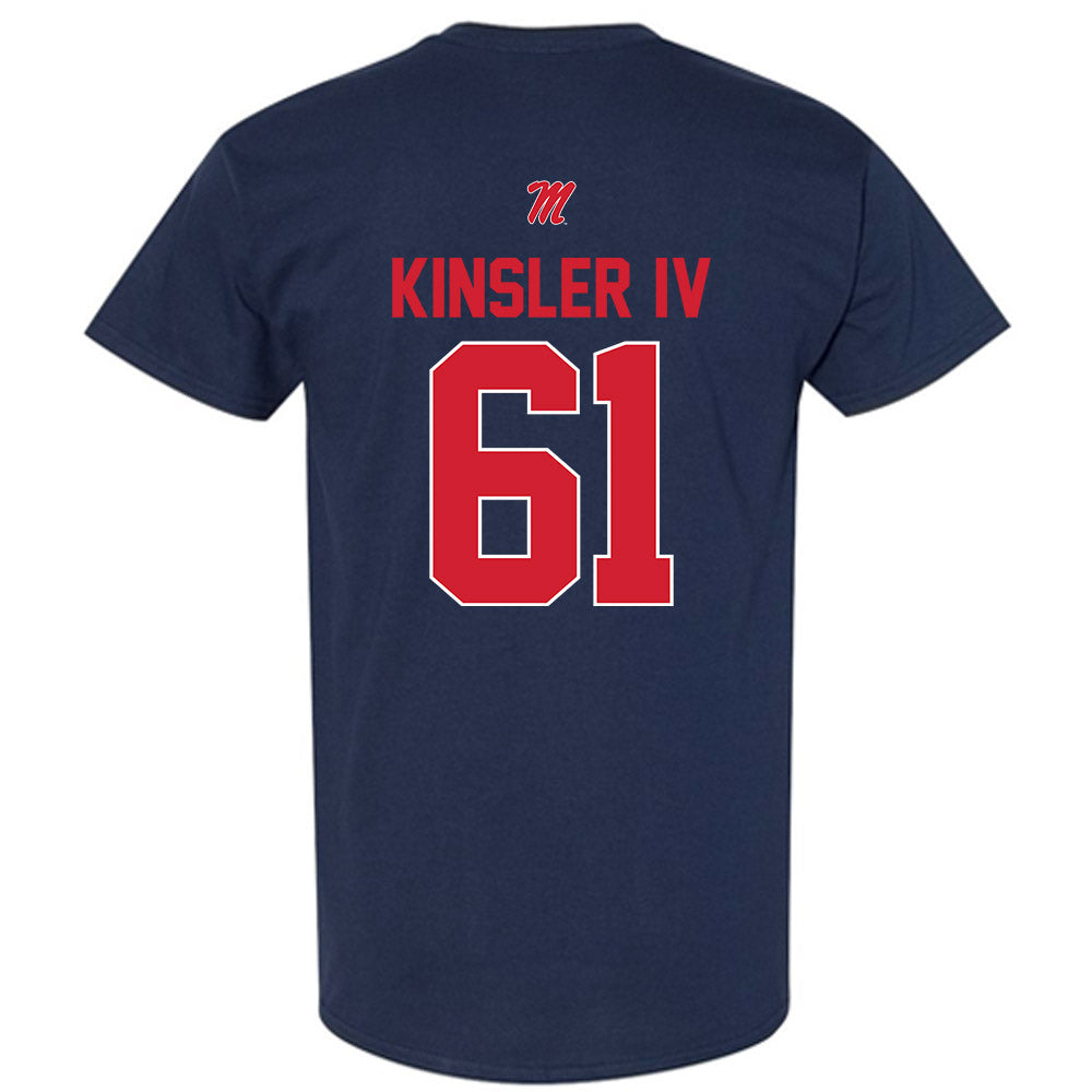 Ole Miss - NCAA Football : Tommy Kinsler IV - Classic Shersey T-Shirt-1