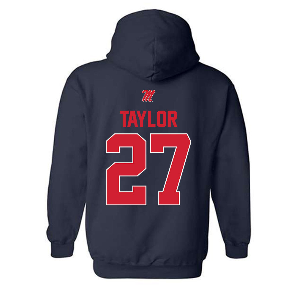 Ole Miss - NCAA Football : Macaleb Taylor - Classic Shersey Hooded Sweatshirt-1