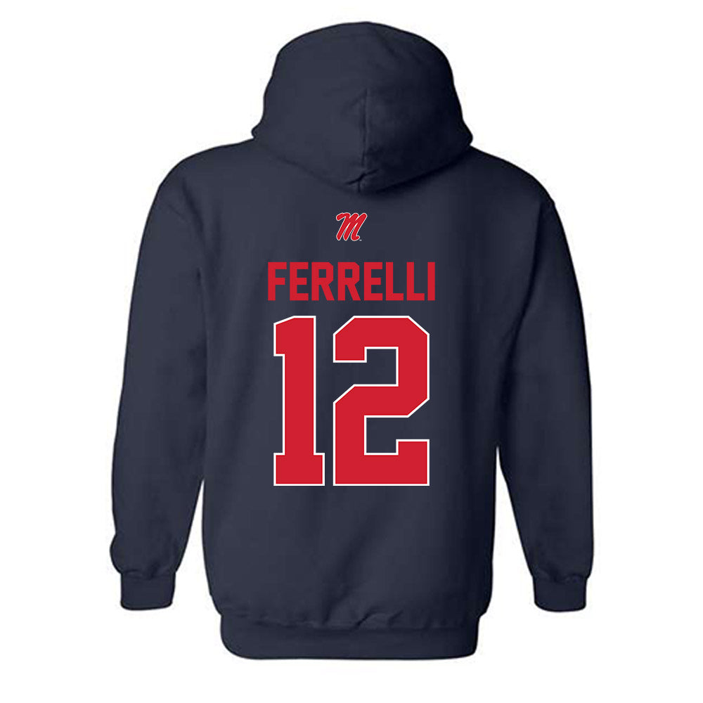Ole Miss - NCAA Football : Luke Ferrelli - Classic Shersey Hooded Sweatshirt-1