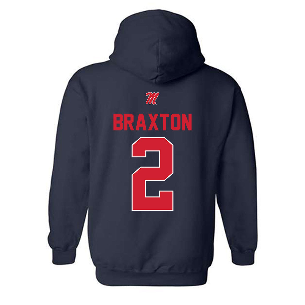 Ole Miss - NCAA Football : Jaylon Braxton - Hooded Sweatshirt-1